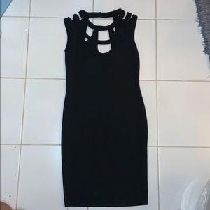 Black mini dress